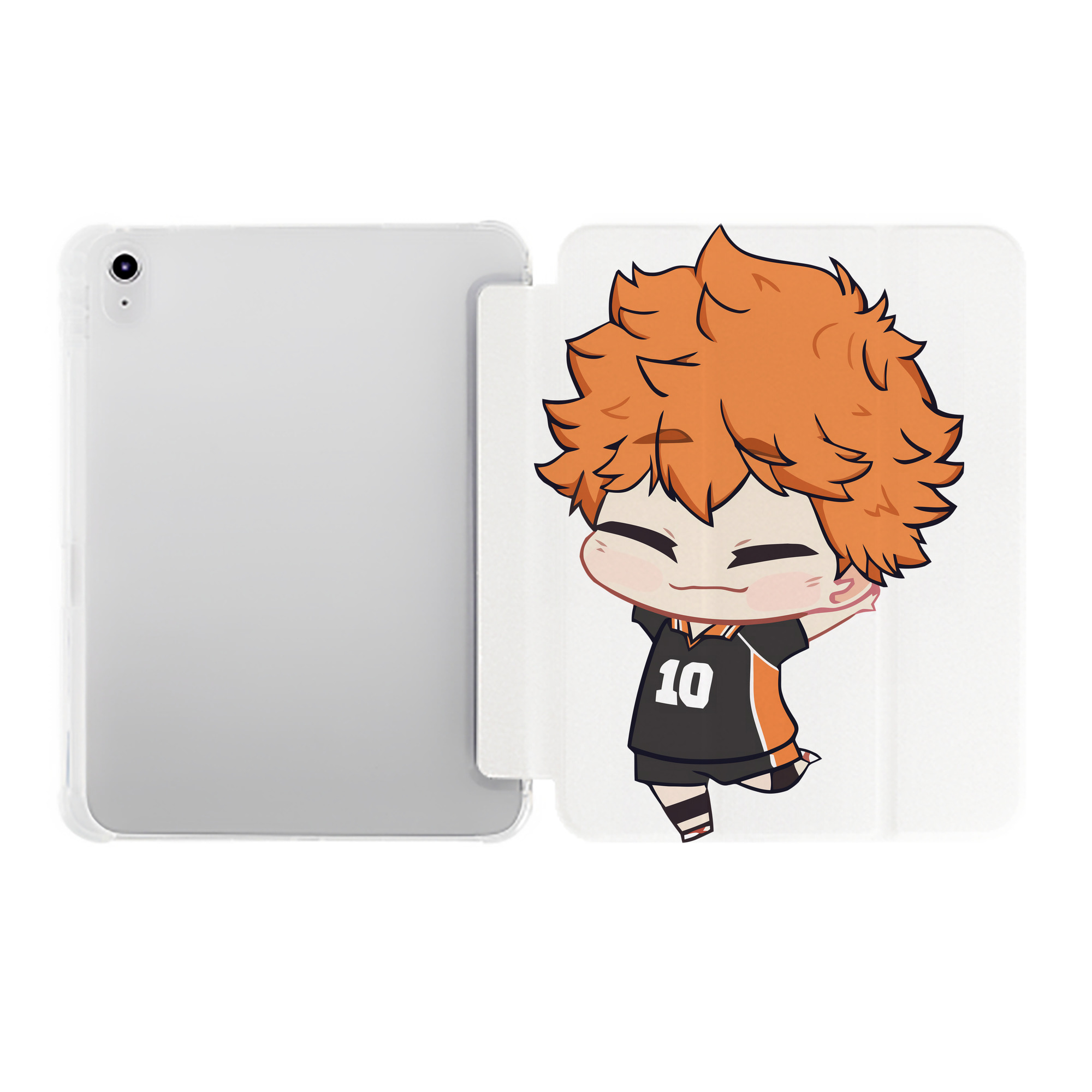 （画像用） ハイキュー!! Haikyu!! IPad ケース ペン収納付き 三つ折りスタンド PUレザー×シリコン 対応機種9.5/10.5/10.9インチ